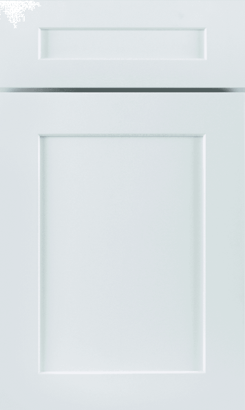 White Shaker painted cabinet door sample